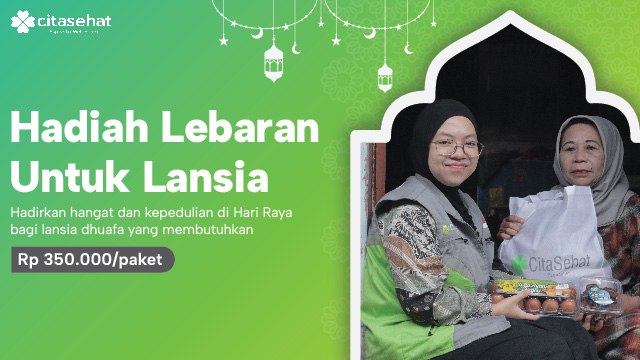 Berbagi berkah di hari raya bagi lansia dhuafa